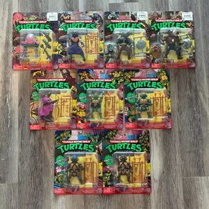 Brand New 9 Teenage Mutant Ninja Turtles Playmates 2022 TMNT Toy Figures